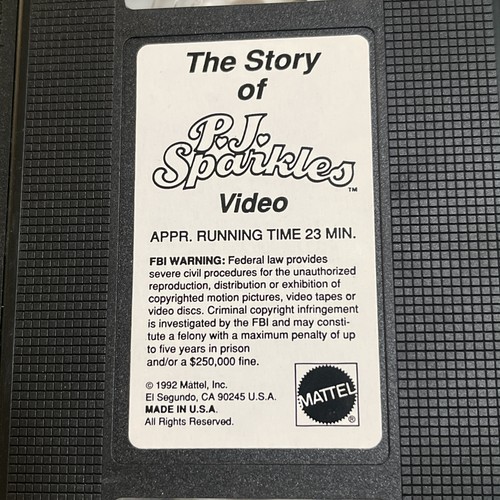 Die Geschichte von P.J. Sparkles VHS Video Vintage 1992 Mattel Fun Fantasy Family Film - Bild 7 von 7