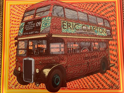 Eric Clapton GIg Art 2009 RAH Screenprint Chuck Sperry Numbered Limited Edition