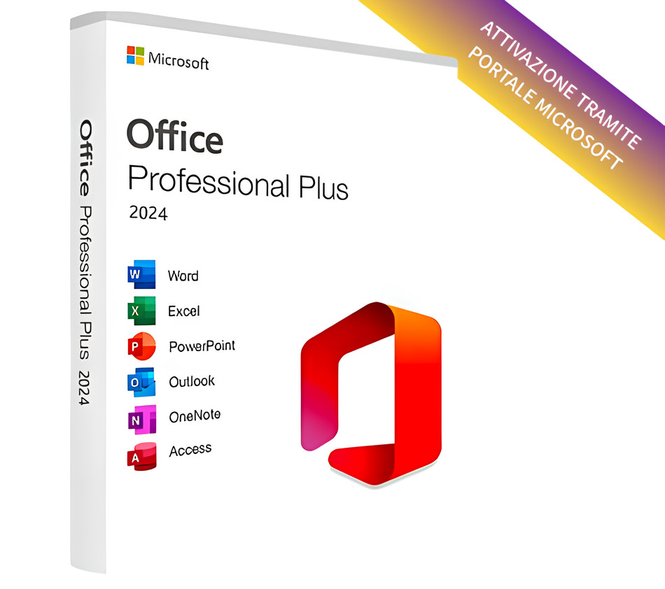 Microsoft Office 2024 Lifetime Perpetual, PC Windows 1 dispositivo scatola fisic