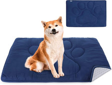 Dog Crate Pad23"x 36"Washable Crate Mat with Anti-Slip Bottom Dog Mats for Sl...