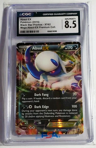 2015 Pokemon Absol EX XY62 XY Holo Black Star Promo CGC 8.5