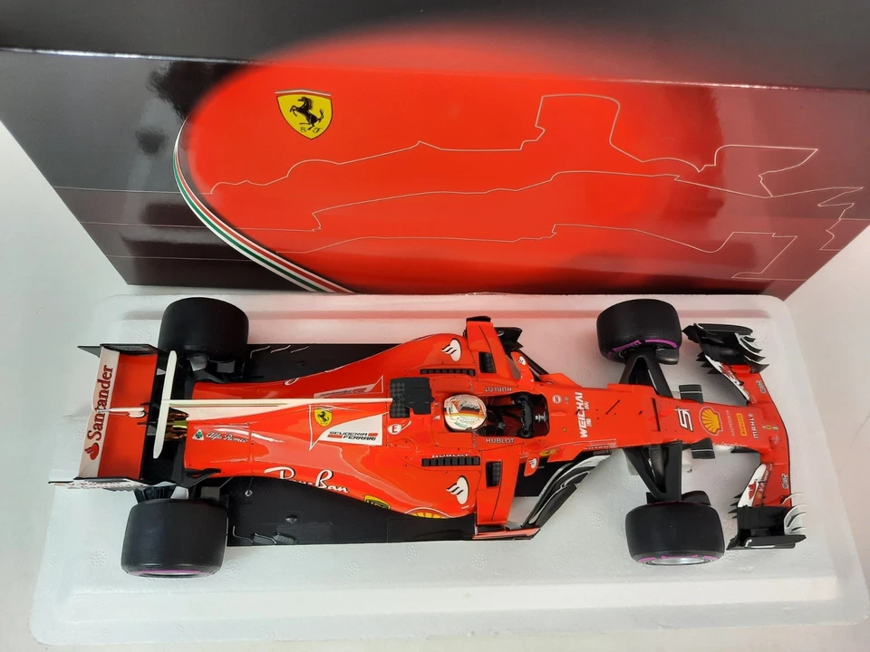 BBR Ferrari SF70-H #5 Sebastian Vettel winner Australia GP 2017 1/18 BBR 181705 - Immagine 3 di 4