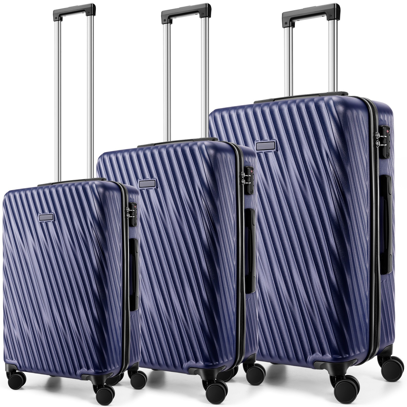 Set With Wheels Hardshell Suitcases With Tsa Lock Hardside