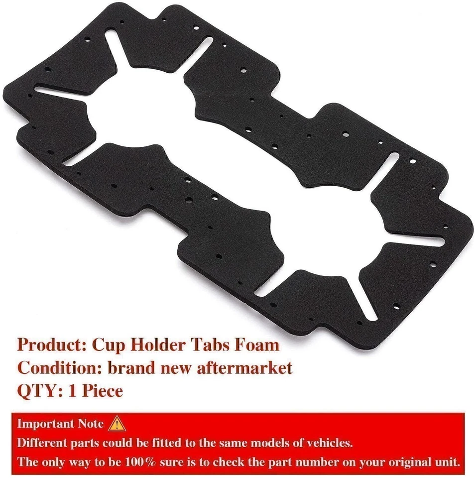 Hoja de espuma con lengüeta portavasos de consola delantera de coche para Honda Pilot 2009-2015 Foto 4 de 4