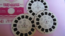 Vintage LOT of 3 SKAGWAY ZION PARK SUN VALLEY VIEW-MASTER Reel SET - 1950's - 47