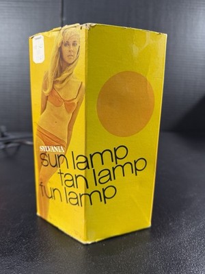 Vintage Sylvania Sun Lamp UV Tanning Bulb w/ Original Box Works