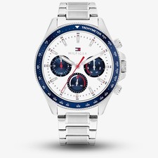 Tommy Hilfiger Herren Clark weißes Zifferblatt Armband Uhr 1792238