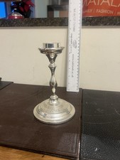Silver Candlestick Takes The Short Tea Candles Candle Holder