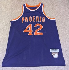 Phoenix 42 1969-70 Hawks Classic Mitchell And Ness Blue & Orange Jersey Size 56