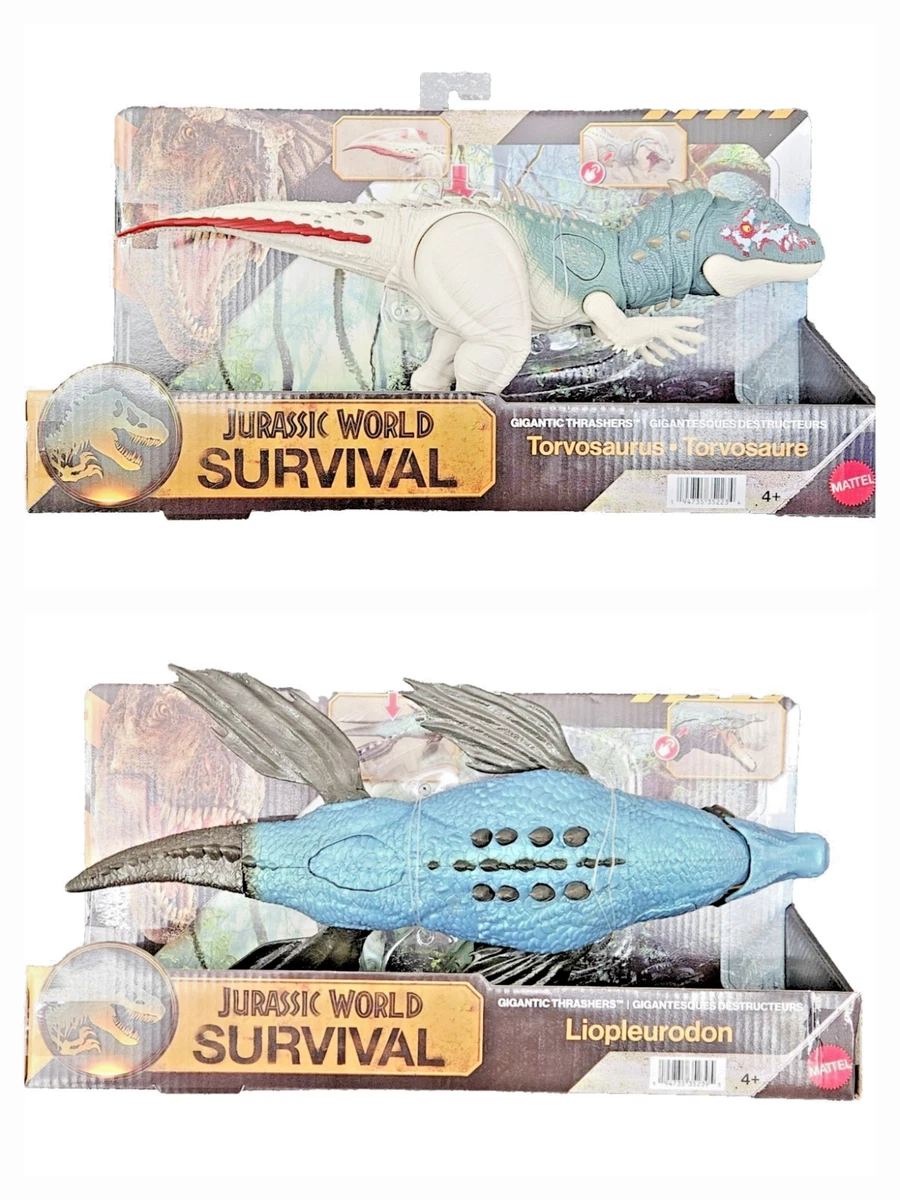 11 Dinosauri plastica aspetto realistico Figure Liopleurodon Plesiosauro Tylosaurus Mosasaur Dinosauro giocattolo(Grande plesiosauro solido blu