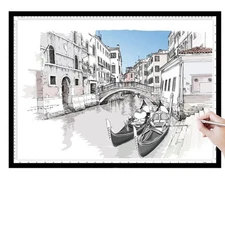 A2 Light Pad - 26"x19", 10000+ LUX Super Bright 10 Levels/Stepless Dimming 3 ...