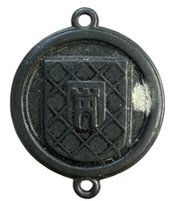 Original Ww2 1942 German WHW Coat Of Arms Token Pin Medal Tinnie DAUN