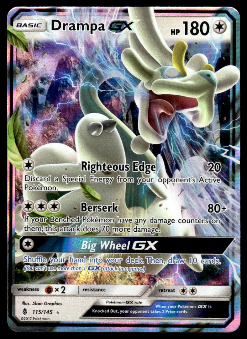 Pokemon TCG SM - Guardians Rising #115/145 Drampa GX NM