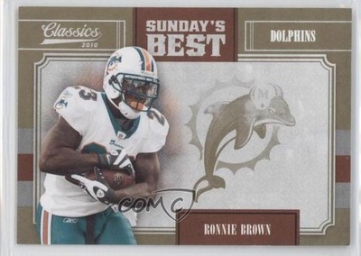 2010 Panini Classics Sunday's Best Gold 95/100 Ronnie Brown #18 0l1