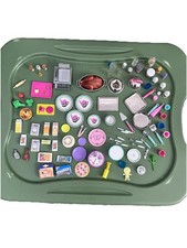 1996 Tyco Kitchen Littles Barbie Dollhouse Size Food Accessories Lot 92 Pieces