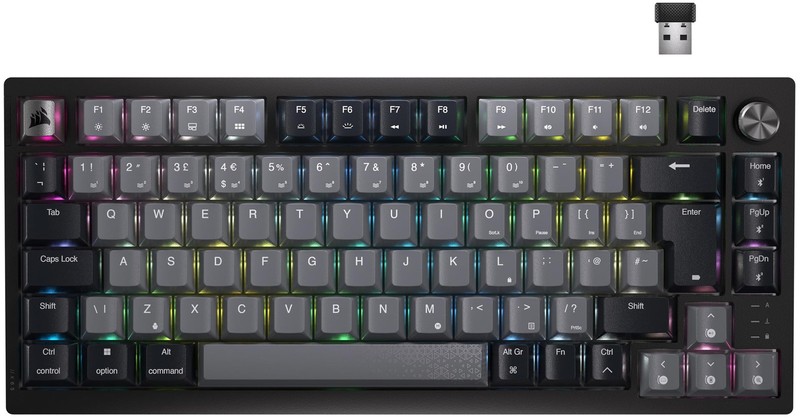 Corsair K65 PLUS Wireless 75% RGB Mechanical Gaming Keyboard (UK) MLX Red