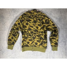 A Bathing Ape BAPE 1st Camo Shark Full Zip Hoodie Green XL Streetwear