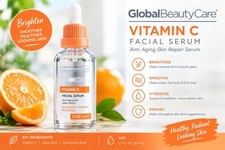 Global Beauty Care Vitamin C Facial Serum 1.7oz Brightening Anti Aging Skin