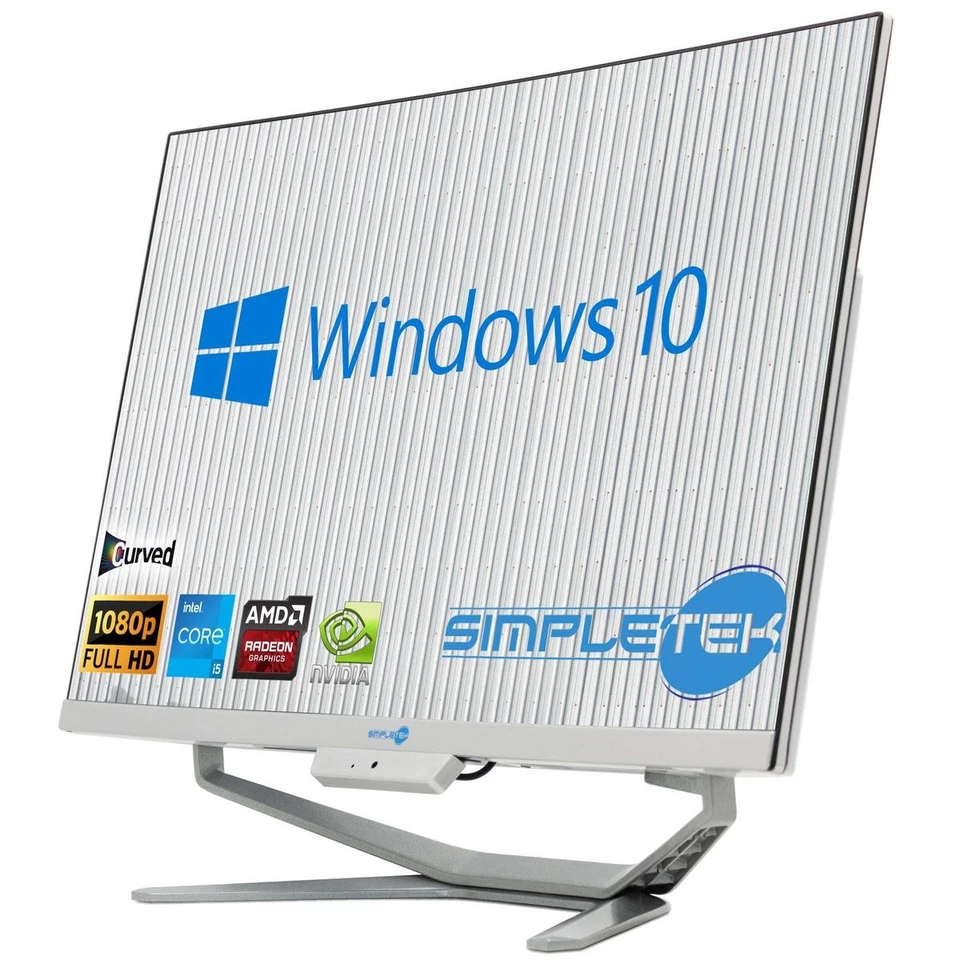 All In One I5 8Th Gen 24" Curved Win 10 Ram 8Gb Ssd 120Gb Desktop Editing Gaming - Image 3 of 4
