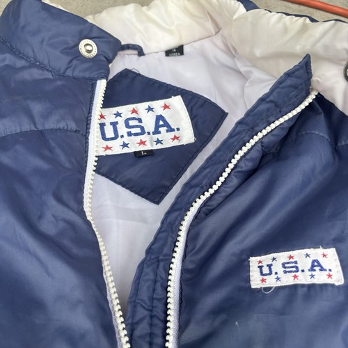 Vintage USA Winter Schnee Puffer Weste Herren Large Olympia / Ski - Bild 2 von 6