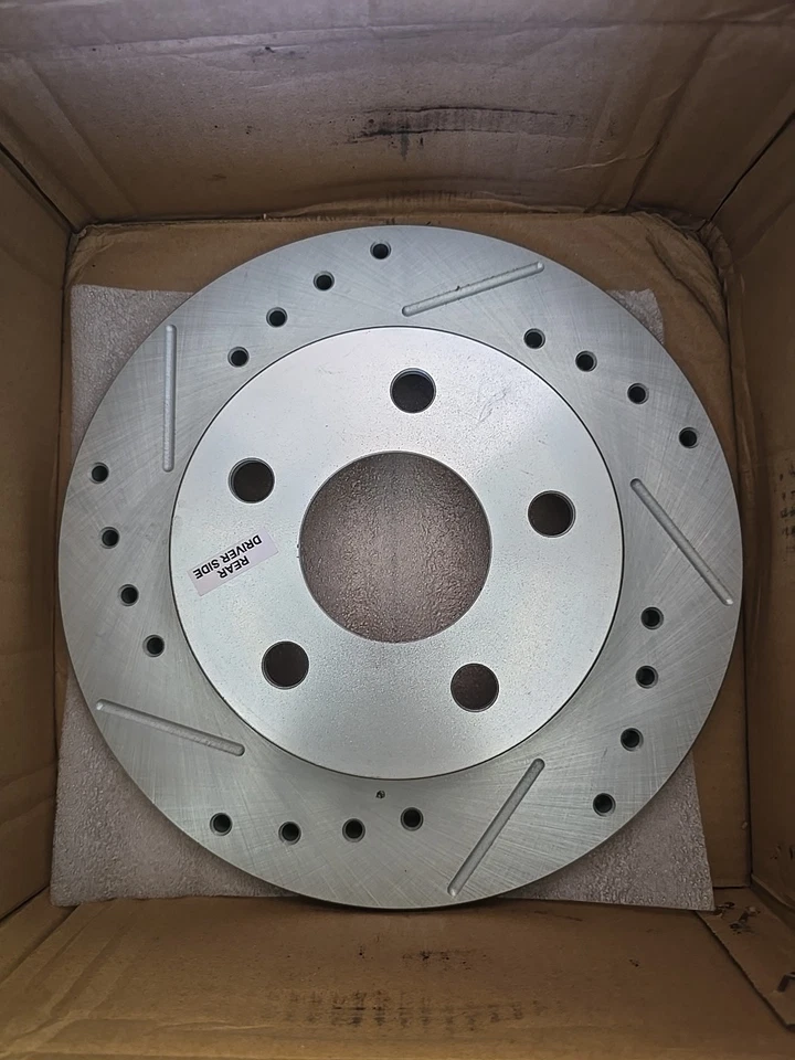 Power Stop AR8139XPR Drilled & Slotted Rear Rotor Set for Taurus / Continental Foto 3 de 4