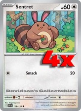 4x Playset Sentret Common SV09: Journey Together 118/159 NM