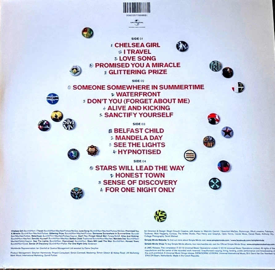 SIMPLE MINDS - 40 THE BEST OF 1979-2019 - VINYL 2-LP SET " NEW, SEALED " - Image 2 of 2