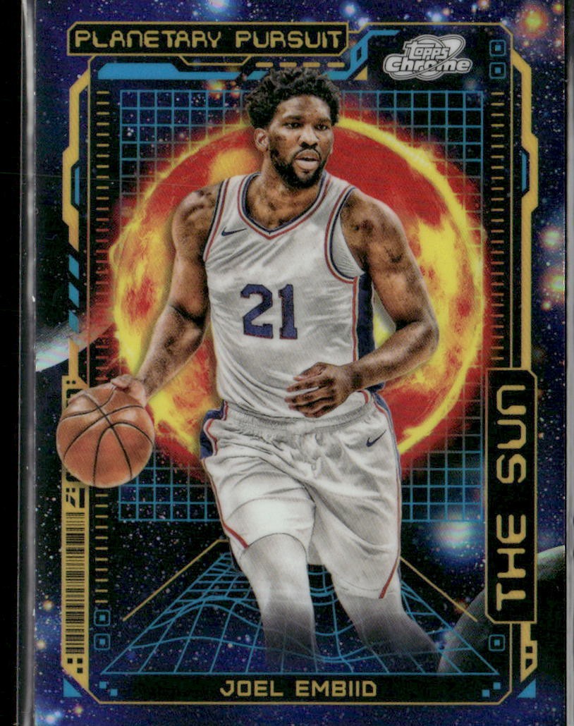 2023-24 Topps Chrome Cosmic #PPS-6 Joel Embiid Planetary Pursuit Sun