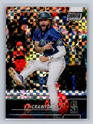 2022 Stadium Club Chrome #96 J.P. Crawford X-Fractor