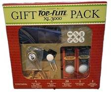 Top Flite XL3000 Gift Pack Golf Balls Tees Ball Markers G-Tool Nylon Bag + Gift