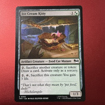 Teenage Mutant Ninja Turtles MTG Ice Cream Kitty #C 0150 Regular M/NM