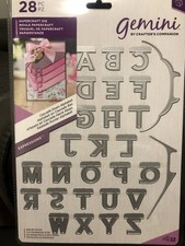 Crafter's Companion Gemini Expressions Metal Cutting Die-down fold Alphabet