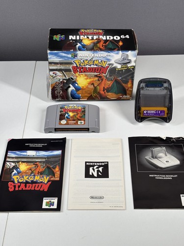 Pokemon Stadium - Nintendo 64 / N64 OVP mit Handbuch (PAL Version) & Transfer Pak