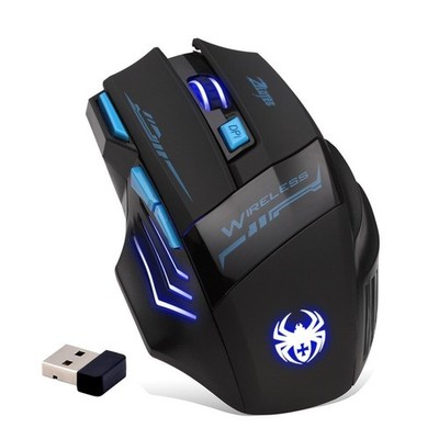 zelotes Wireless Gaming Mouse, 4000 DPI, 7 Buttons, 2.4GHz with USB Receiver,...