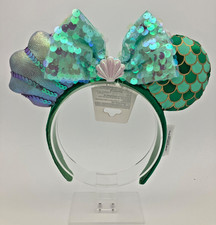 Disneyland Paris Ariel Little Mermaid Sequin Shell Ears Headband NWT - In Hand