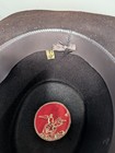 Vintage Brown Cowboy Western Hat With Feathers  Retro  7 1/8 — photo 5