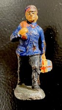Original Elastolin Eisenbahn Figur - Gep&auml;cktr&auml;ger 5,4 cm