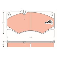 Satz Bremsbeläge Bremsklötze vorne für Mercedes G-Klasse W460 W461 W463 | 244