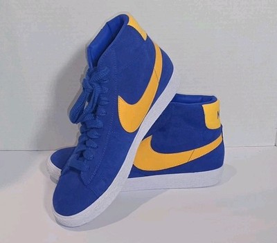Nike Blazer '77 Suede Mid Racer Blue | Mens Size 11 | Rams & Wolverines Colors