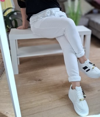  Wendy Trendy Made in Italy Jogger Hose  Jogpants 66055Weiß TOP TRENDSETTER  