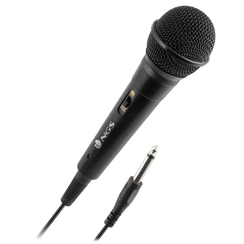 Mikrofon mit 3m Kabel NGS Singer Fire, Schwarz, Jack 6,3mm