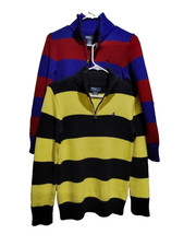 Lot of Two Polo Ralph Lauren Quarter Zipper Sweater Boy's Size 10-12