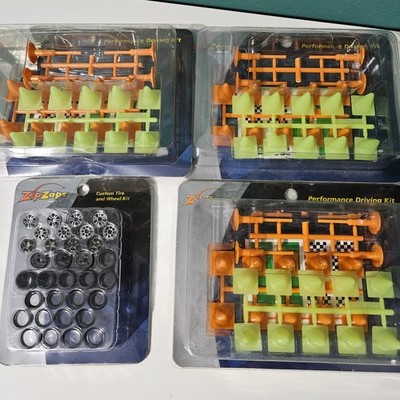 ZipZaps Performance Driving Kit and Custom Tire Wheel Kit Lot Radioshack RC Part