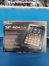 Roland SP-404SX Linear Wave Sampler w/ Box Manual AC Adapter SD Card Tested