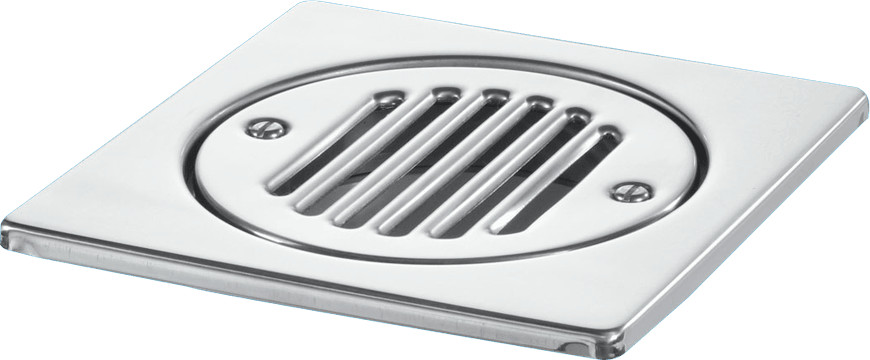 Mcalpine FGTOP6SS 150mm Square Polished Stainless Steel Tile Removable Grid
