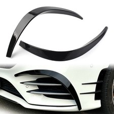 Front Sto&szlig;stange Flosse Flaps Schwarz F&uuml;r Mercedes Benz A-Klasse W177 A260