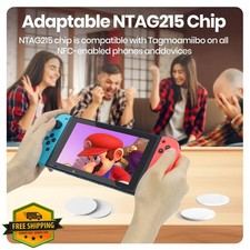 50 NFC Tags NTAG215 Blank Rewritable 504 Bytes Memory