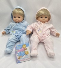 American Girl 2002 Pleasant Company Blonde Bitty Baby Twins Dolls With Book