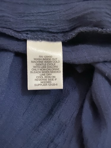 Liz Claiborne Women’s Studded Blue Blouse – Size Small - Picture 4 of 4
