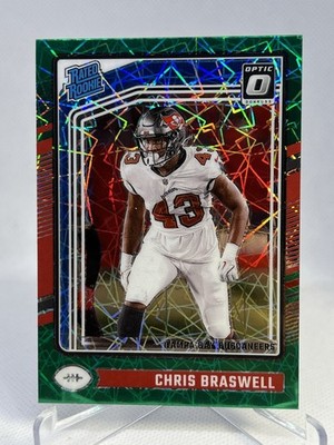 2024 Panini Donruss Optic Rated Green Velocity Prizm Chris Braswell Rookie RC